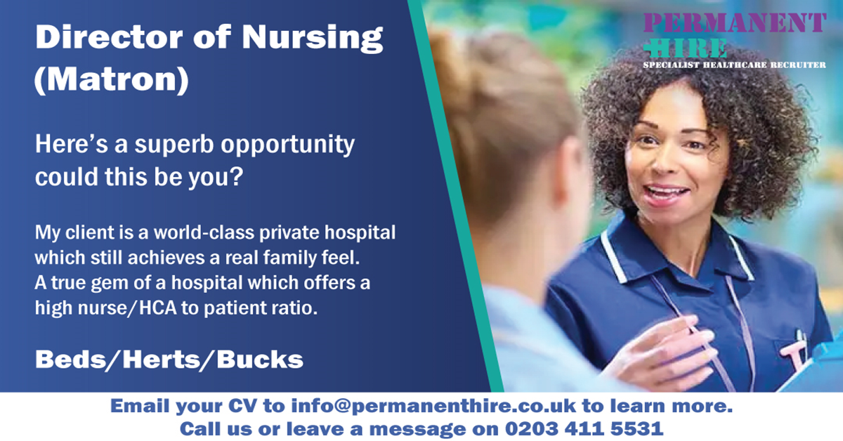 Matron – Director of Nursing